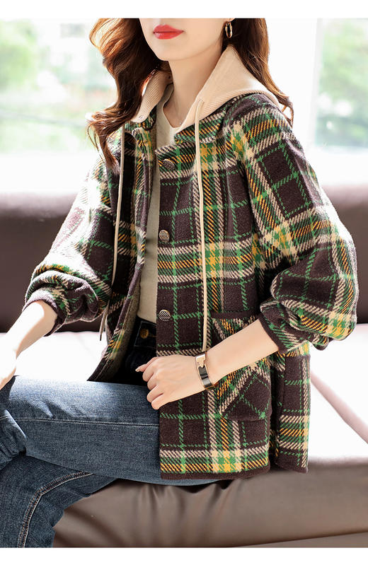 裁缝学苑AQ147 连帽中长款外套纸样女装口袋上衣新款衣服样板裁剪 商品图2