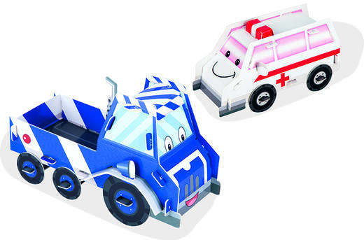 《能变出汽车的故事书系列·卡车的新任务》适读年龄3-6岁  嘀嘀嘀，嘟嘟嘟，情况层出不穷，带着卡车卡卡和救护车急急出发救援吧！ 商品图3