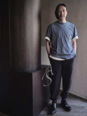 MHL 男士暗绿色/黑色松紧腰束脚裤