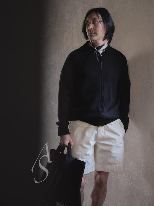 MHL  男士米白色/黑色棉质短裤 商品图4