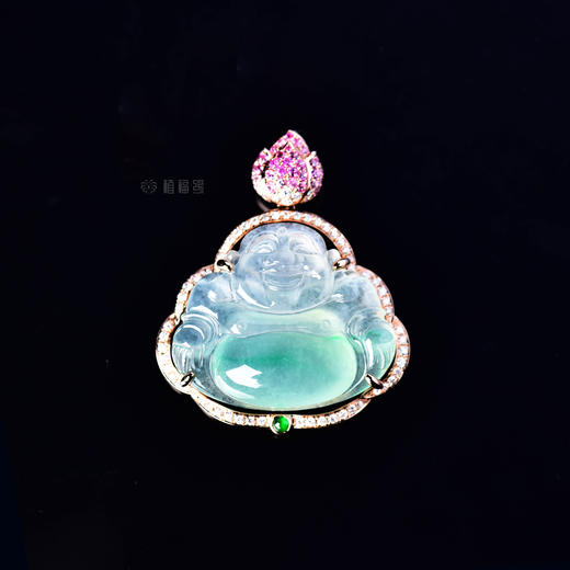 【开怀是福】飘绿荷花苞佛公坠   GZ12209076 商品图1