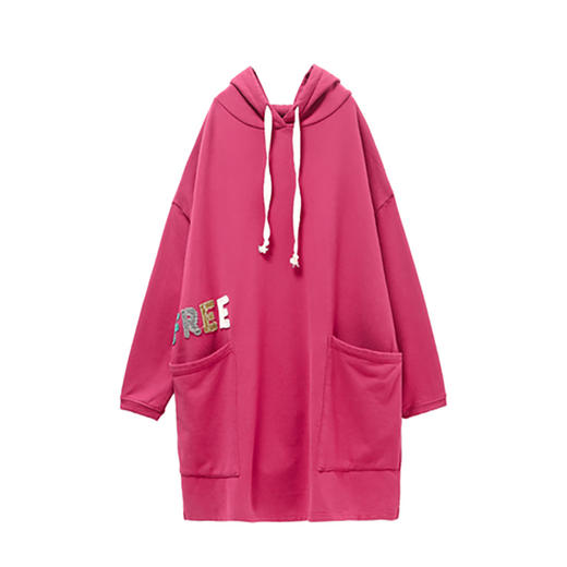 裁缝学苑AX34 卫衣纸样女装新款连帽中长款长袖上衣外套衣服样板 商品图4