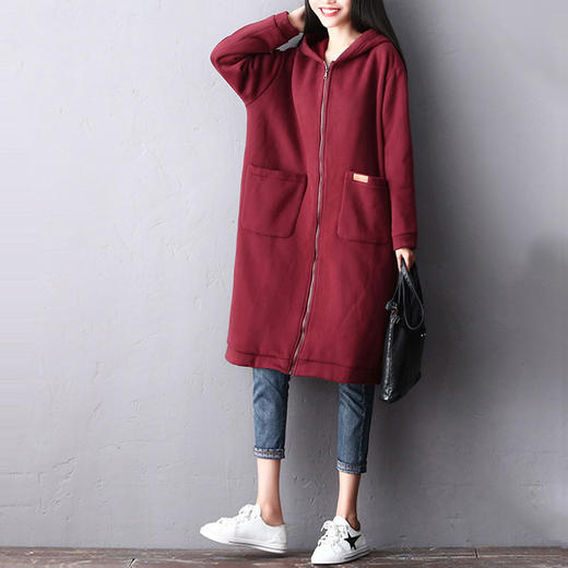 裁缝学苑AX35 宽松连帽卫衣纸样女装开衫中长款上衣外套服装打板 商品图1