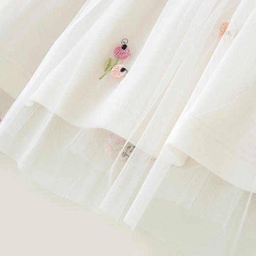 英氏裙子春季女童连衣裙23新款洋气公主碎花长袖纱裙YRLAJ1P173A 商品图5