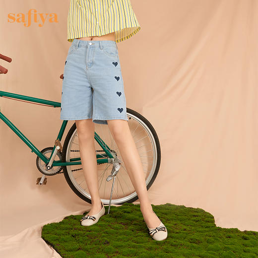 Safiya/索菲娅 2023年春季新款浅口软底蝴蝶结气质低跟休闲单鞋 SF31111142 商品图3