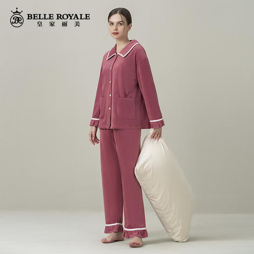 皇家丽美睡衣女士冬季澳洲绒加绒珊瑚绒家居服冬天JJT9795 商品图1