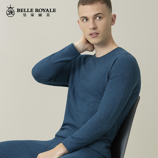 皇家丽美保暖内衣男士羊绒蚕丝无痕自发热套装BNN8217 商品图4