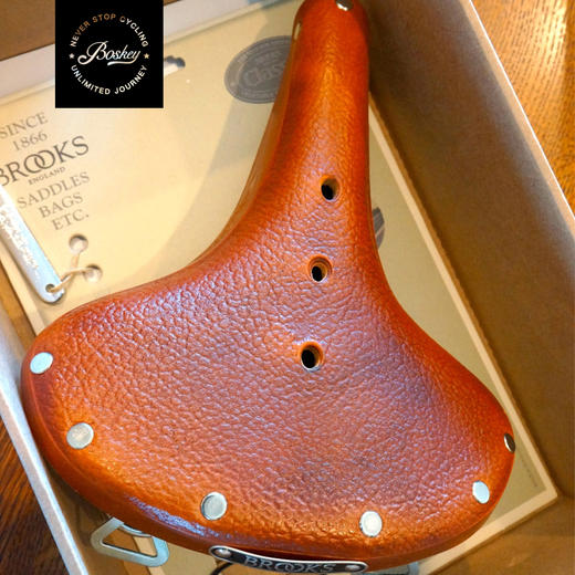 英国BROOKS B67 经典复古牛皮 小布 旅行城市自行车 舒适弹簧坐垫 商品图1