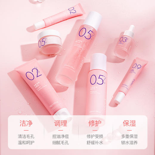 【轻奢七件套！水杨酸沁爽控油保湿】洁面乳+精华水+精华乳+精华液+眼霜+精华面霜+理肤凝胶组合套装，温和修护，清洁肌肤，细腻毛孔，润泽补水，平衡油痘肌！淡化痘印补水提亮护肤品套装 商品图2