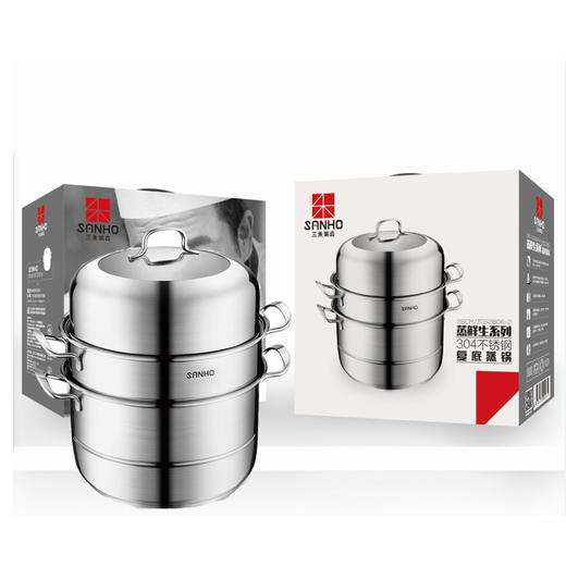 【清仓特惠4.5折，仅1件，无货退款】三禾锅具304不锈钢蒸鲜生蒸锅28CM 商品图4