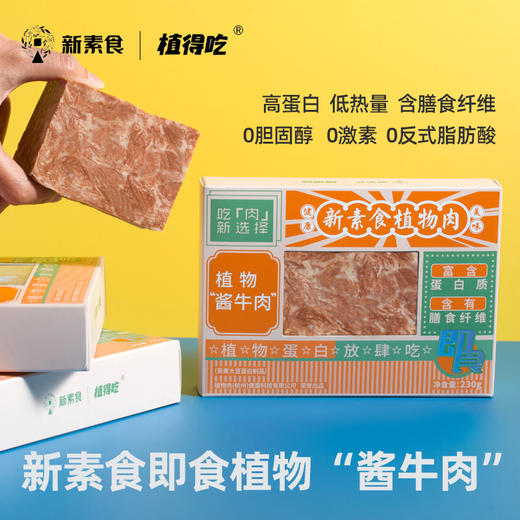 新素食植物酱牛肉4-8件 即食健康优质蛋白低嘌呤美味吃素新选择 商品图8