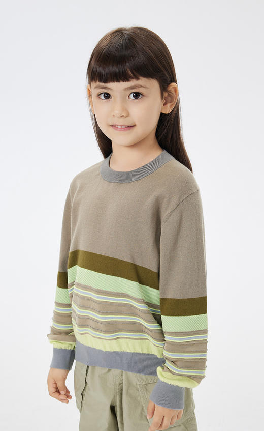 JNBY  23年春款  套头精梳棉长袖毛衫  1N1312100 商品图6