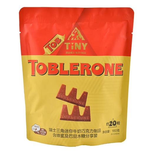 瑞士三角迷你牛奶巧克力制品含蜂蜜及巴旦木糖分享装160g 商品图0