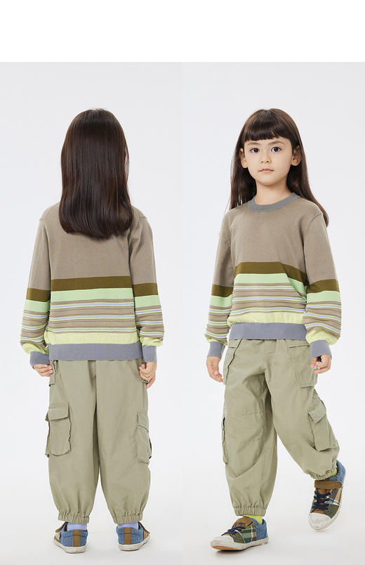 JNBY  23年春款  套头精梳棉长袖毛衫  1N1312100 商品图7