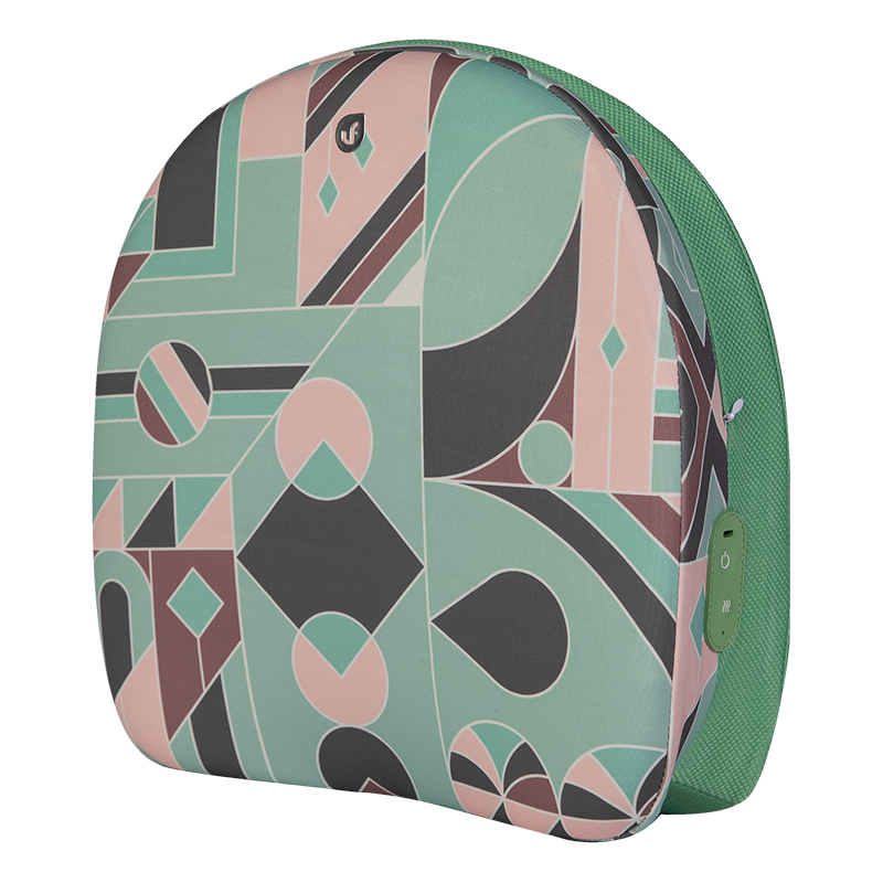 专享-乐范双拼揉捏按摩腰靠热敷揉捏分区