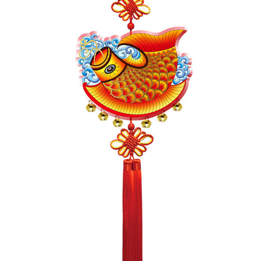 福人福地新年家居装饰吉祥鱼挂件 商品图3