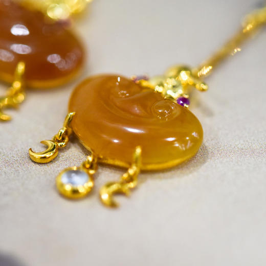 元宝如意兔子耳环【柿柿如意】系列【定制】 商品图1