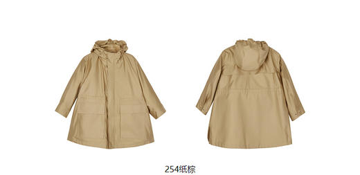 JNBY   23年春款  宽松连帽短款风衣  1N1914020 商品图11