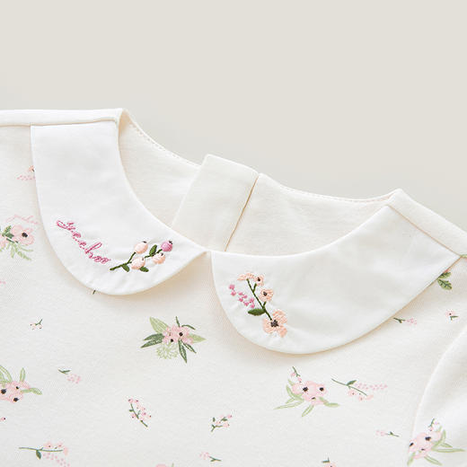 英氏裙子春季女童连衣裙23新款洋气公主碎花长袖纱裙YRLAJ1P173A 商品图2