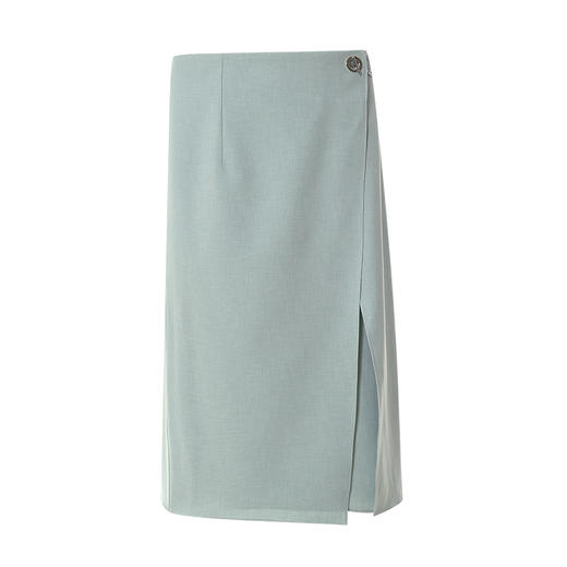 EITIE爱特爱春季新款优雅时尚高腰开叉百搭半身裙包臀裙女6906607 商品图5