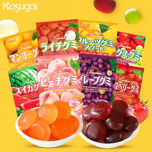 日本春日井水果软糖袋装102g-107g 缤纷美味口感丰富 060417/061195/060113/060488/061303/061152/060229/061598/060567/061159 商品图2