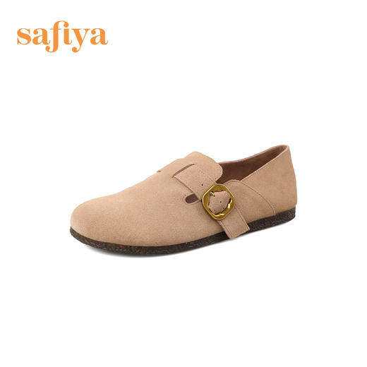 【一件279】Safiya/索菲娅 新潮2023年春季新款复古一脚蹬两穿软底勃肯鞋 SF31112145 商品图10
