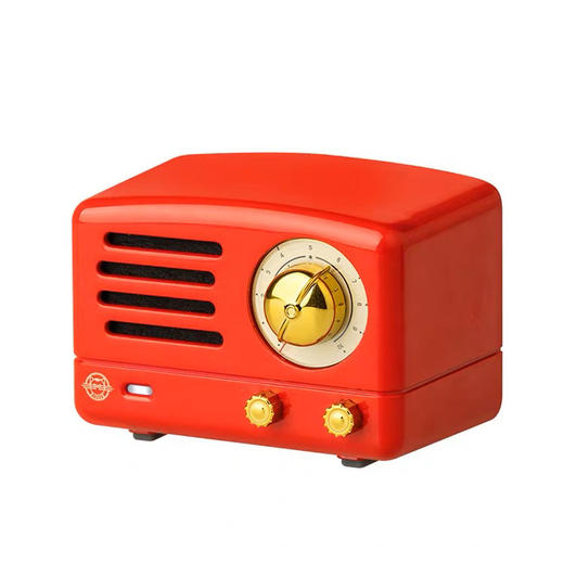 【半山书局】B14F 猫王小王子嬉皮红FM/蓝牙便携式音箱 商品图2