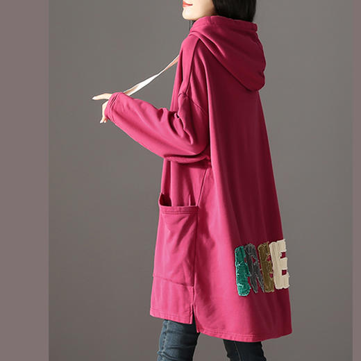 裁缝学苑AX34 卫衣纸样女装新款连帽中长款长袖上衣外套衣服样板 商品图1