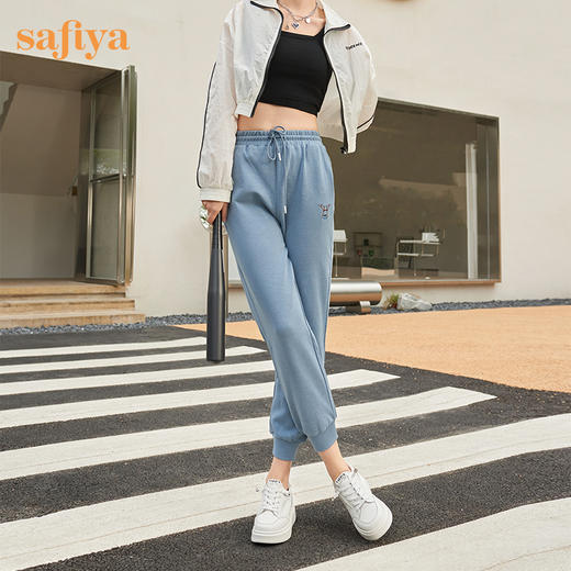 Safiya/索菲娅 舒适一脚蹬2023年春季新款厚底内增高百搭休闲板鞋 SF31112051 商品图1