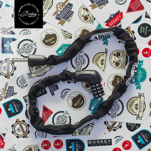 德国ABUS 单车防盗 5805C 便携 轻巧 安全 自行车锁 锁密码链条锁 商品图0