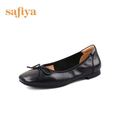 【新春秒杀】Safiya/索菲娅 温柔风软底2023年春季新款休闲蝴蝶结气质通勤浅口单鞋 SF31111143 商品图13