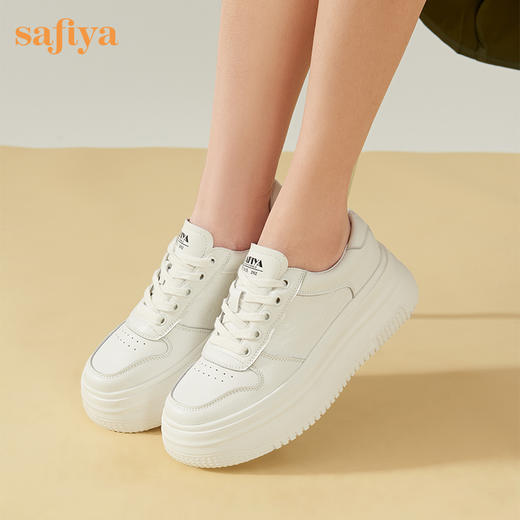 Safiya/索菲娅 2023年春季新款厚底增高透气网面休闲板鞋 SF31112036 商品图7