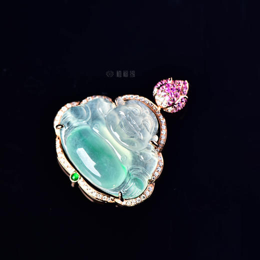 【开怀是福】飘绿荷花苞佛公坠   GZ12209076 商品图3