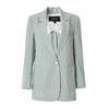 EITIE爱特爱春季新款时尚通勤职业显瘦纯色西装外套女中款6903610 商品缩略图5