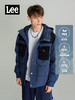 Lee商场同款101+22秋冬新品舒适拼接蓝男羽绒服LMT003619100-769 商品缩略图1