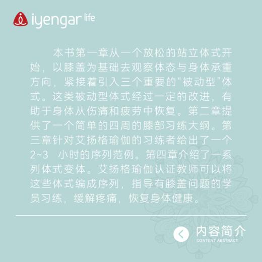 B1188艾扬格瑜伽 膝盖问题辅助习练 商品图2