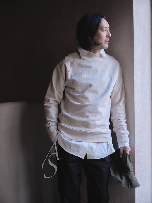 MHL  男士月桂绿/浅灰色长袖厚卫衣 商品图3