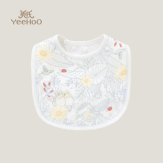 英氏宝宝吐奶巾口水巾新生婴儿围兜柔软隔奶围嘴YLSBJ0P002A 商品图0