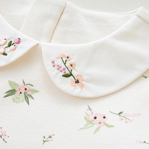 英氏裙子春季女童连衣裙23新款洋气公主碎花长袖纱裙YRLAJ1P173A 商品图3