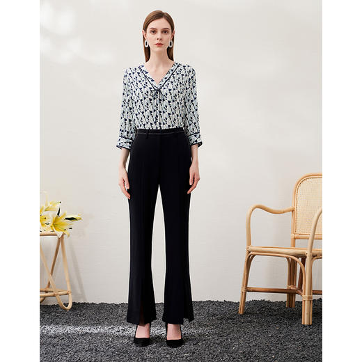 EITIE爱特爱春季新款五分袖印花宽松小上衣6913606 商品图1