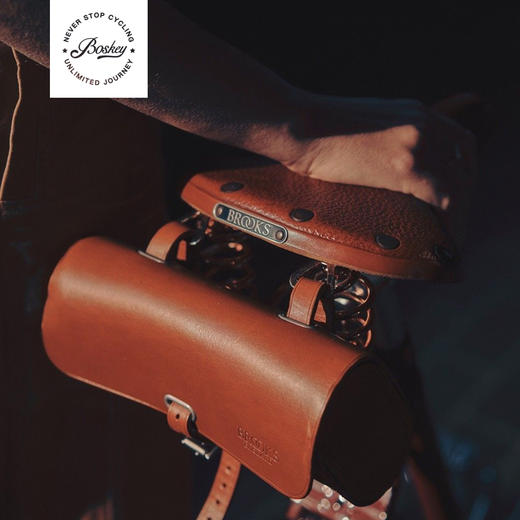 英国Brooks 小布 复古牛皮 皮革 自行车通用座包工具尾包 商品图3