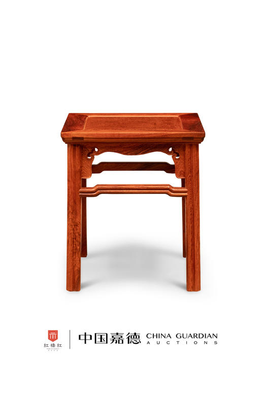 红桥红  家具严选  缅甸花梨(大果紫檀）  【38瓜棱腿方凳】 商品图1