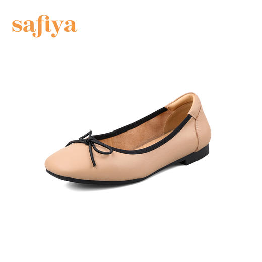 【新春秒杀】Safiya/索菲娅 温柔风软底2023年春季新款休闲蝴蝶结气质通勤浅口单鞋 SF31111143 商品图11