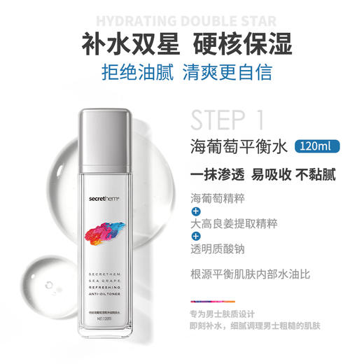 Secrethem 出差旅行装礼包（护理液小样试管*1+湿巾*1+沐浴露小样试管*1+海葡萄水乳小样*1） 商品图4