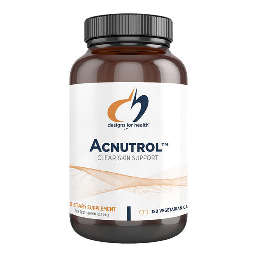 【效期至27年7月】皮肤营养胶囊 design for health Acnutrol™ caps 180粒/瓶 商品图0