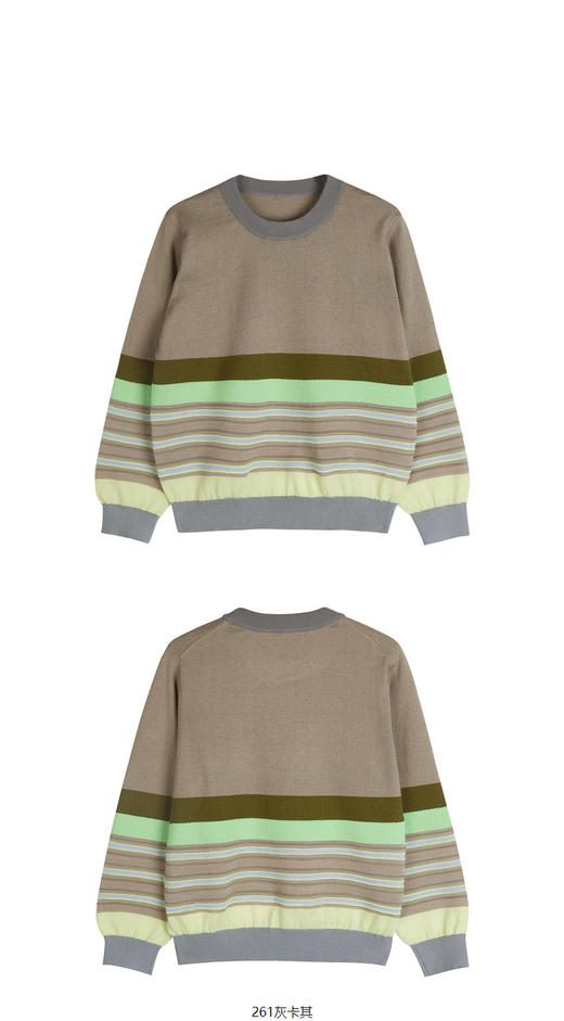 JNBY  23年春款  套头精梳棉长袖毛衫  1N1312100 商品图9