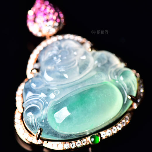 【开怀是福】飘绿荷花苞佛公坠   GZ12209076 商品图4