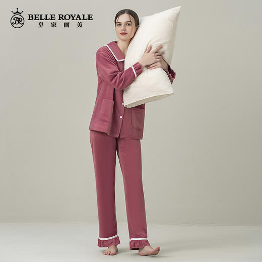 皇家丽美睡衣女士冬季澳洲绒加绒珊瑚绒家居服冬天JJT9795 商品图3