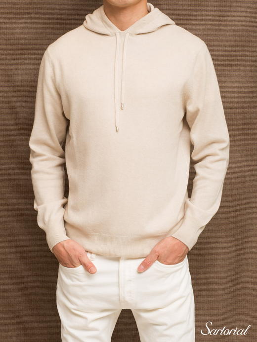 Dalmo 米色羊绒帽衫 商品图2