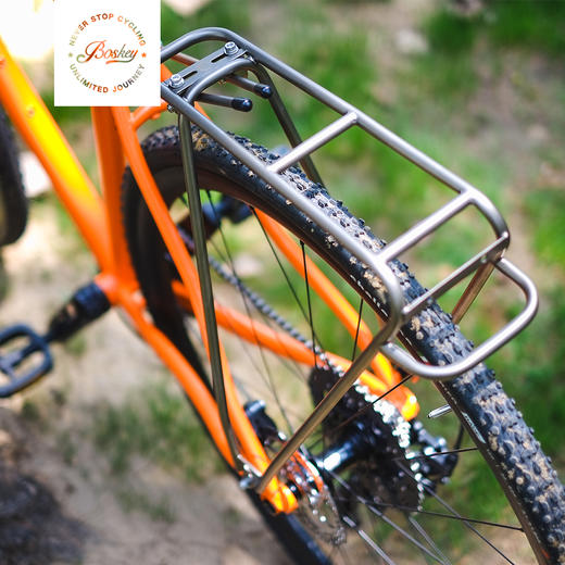 骑迹 不锈钢 旅行通勤 GRAVEL 700c 26寸碟刹 简约 自行车后货架 商品图3